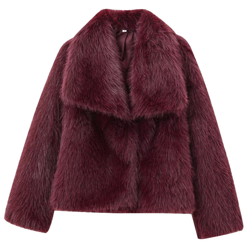 Layla - Plush Bomberjacket Bordeaux