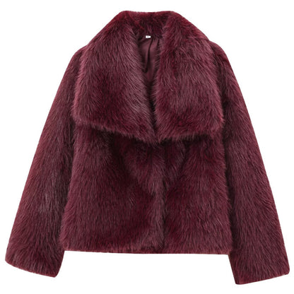 Layla - Plush Bomberjacket Bordeaux - Last Discount day