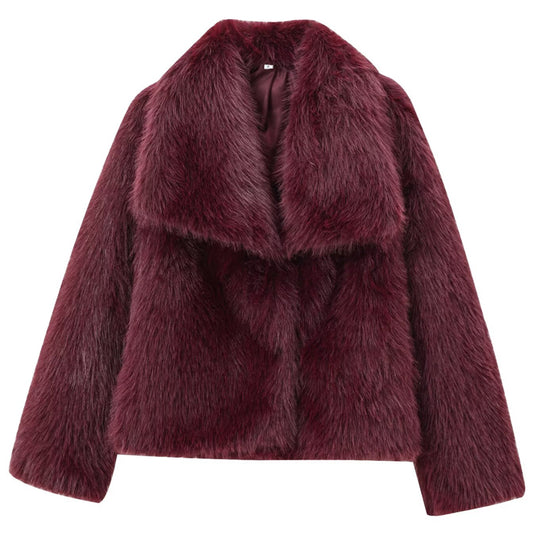 Layla - Plush Bomberjacket Bordeaux - Last Discount day