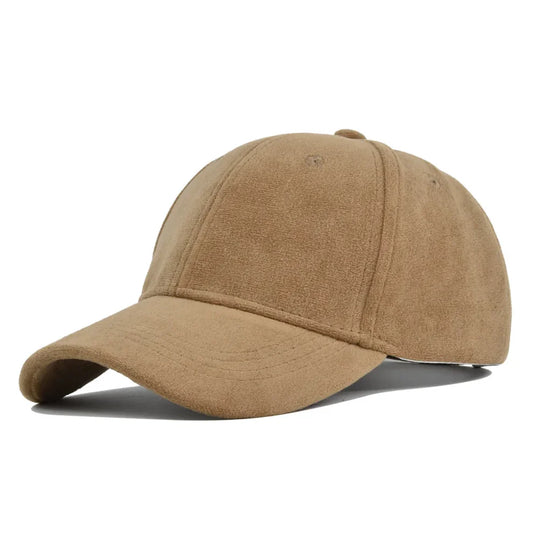 Vegan Tan Suede Baseball Cap