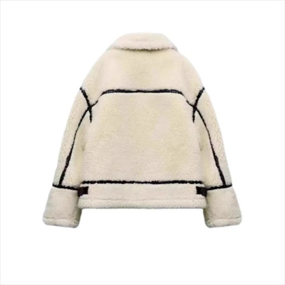 Hailey - Wool fluffy Fleece Jacket for Women