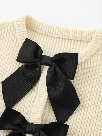 Luca Bow Knit Cardigan